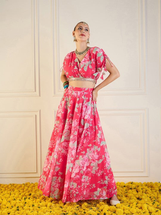 Printed Ready to Wear Lehenga With Blouse