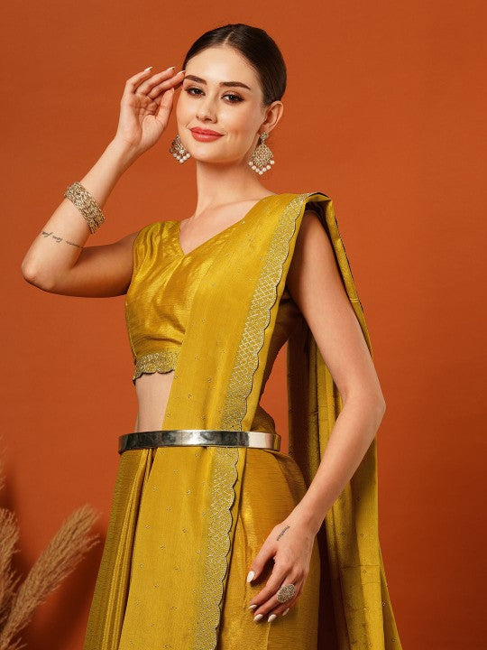 Embellished Tissue Mysore Silk Saree